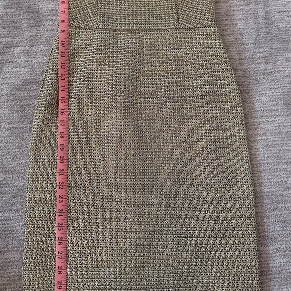 NWT Black Halo EVE Strapless Metallic Crochet Gold Dress SZ 8 Cocktail Holiday - Picture 14 of 17